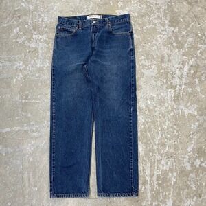 Levis Jeans Mens 35x29 Blue Pants 505 Straight Work Y2K‎ Denim Tag 36x30 C042